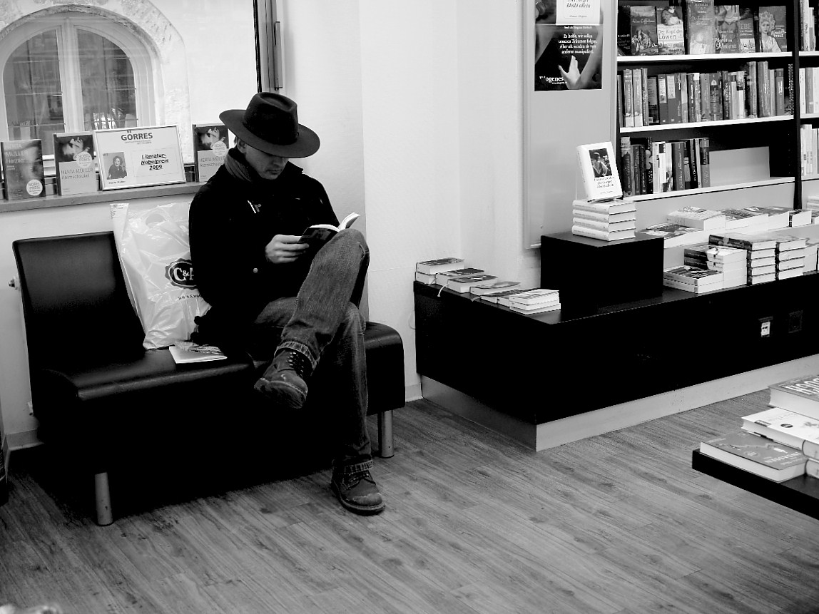 At the bookstore