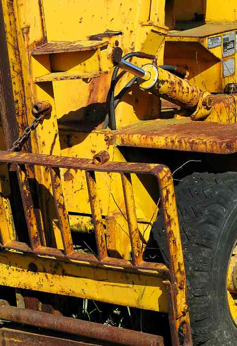 Yellow Fork Lift