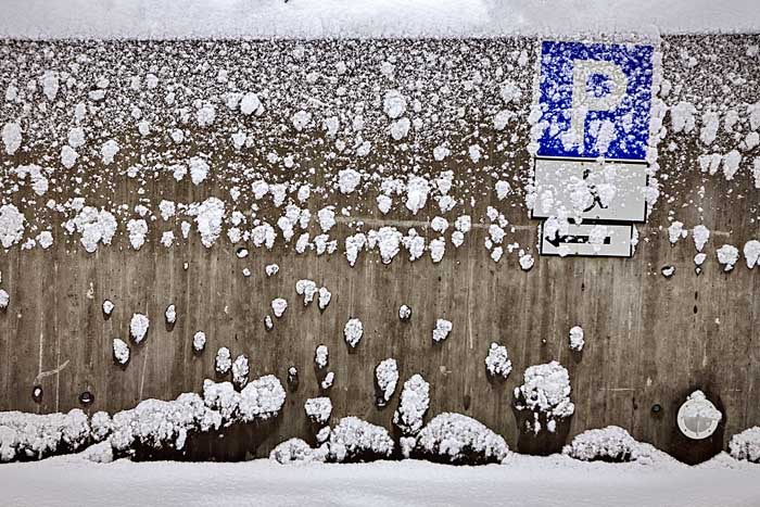 Snowy parking *