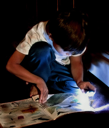 9th: Sneak reading before bed  * by sueanne