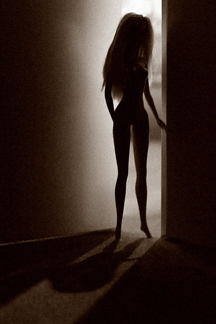 * in the darkness of the night