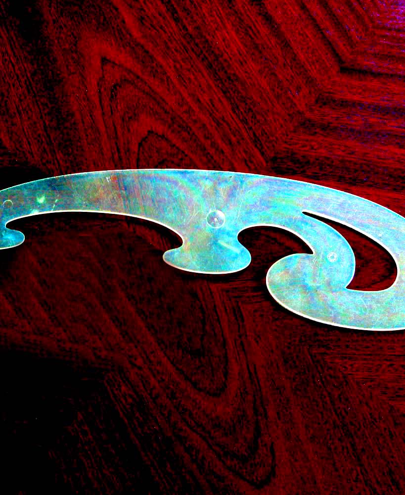 French curves on table