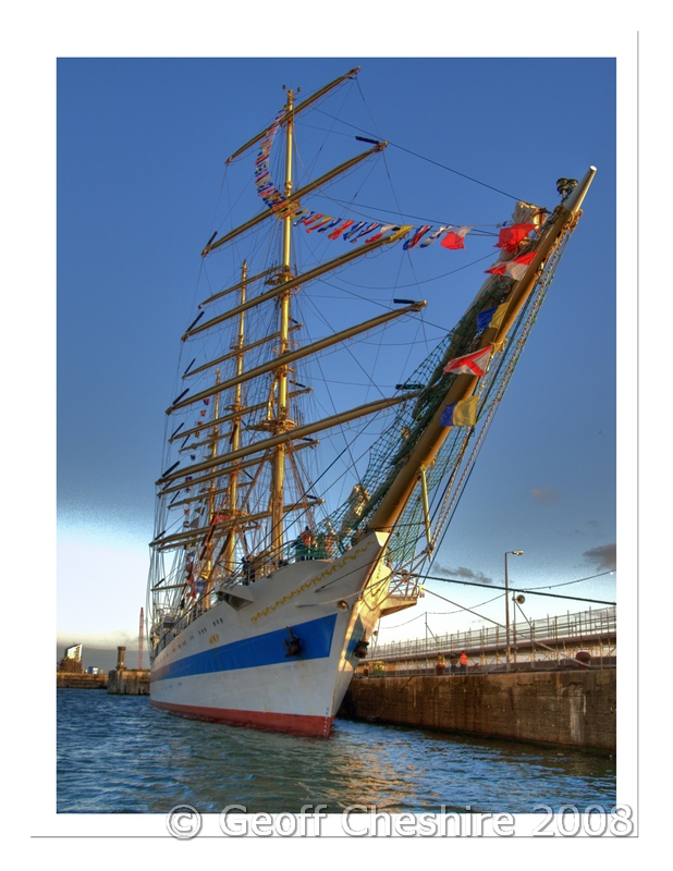 The Mir (Russia) moored on Sandon Half Tide dock (HDR)