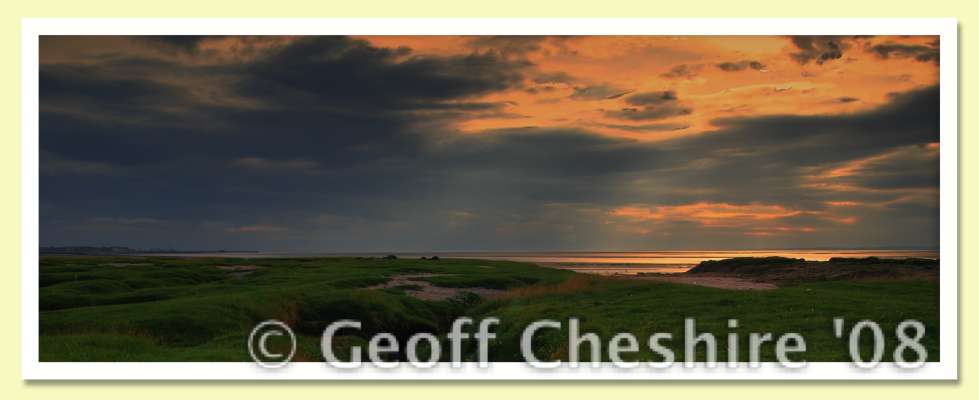 Morecambe Bay sunset (HDR) - Panoramic