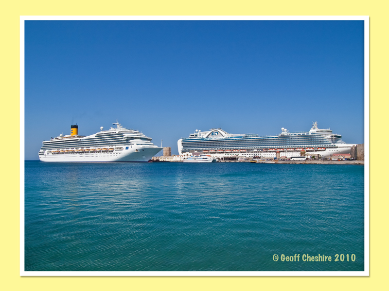 Cruise ships in the harbour