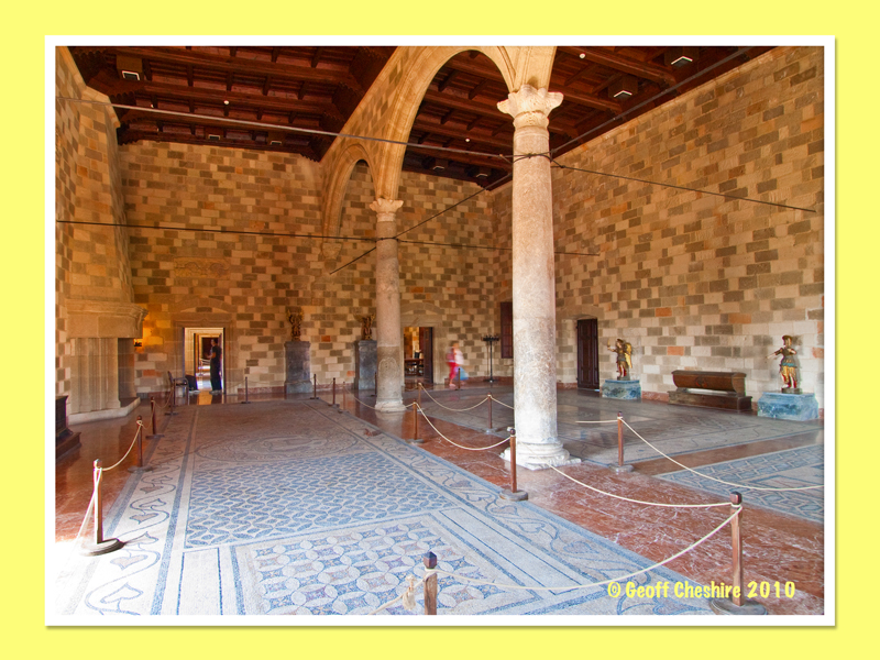 Mosaic flooring, Palace of the Knights