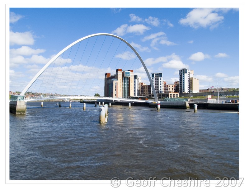 The Millennium Bridge & Baltic Arts Center
