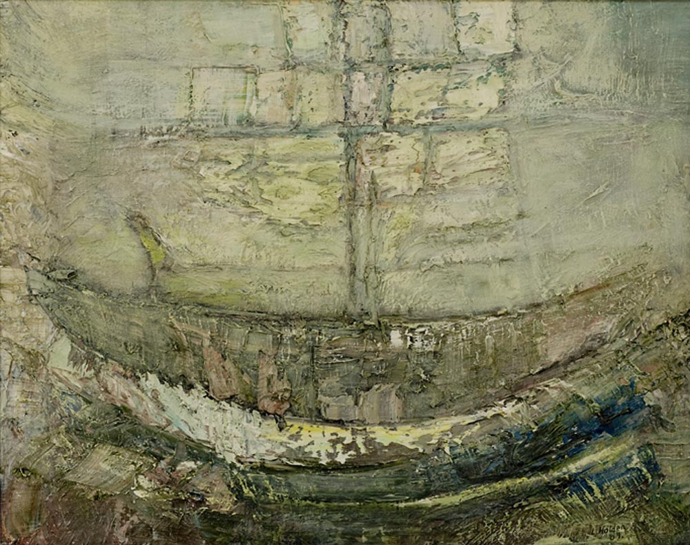 The ancient Mariner returns Oil on Canvas 41x51