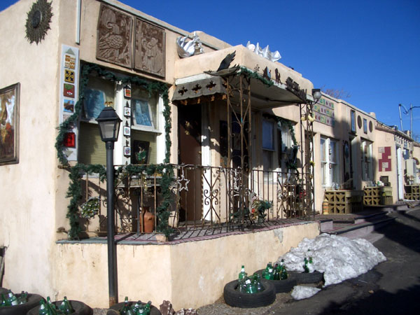 Front porch at the Aztec