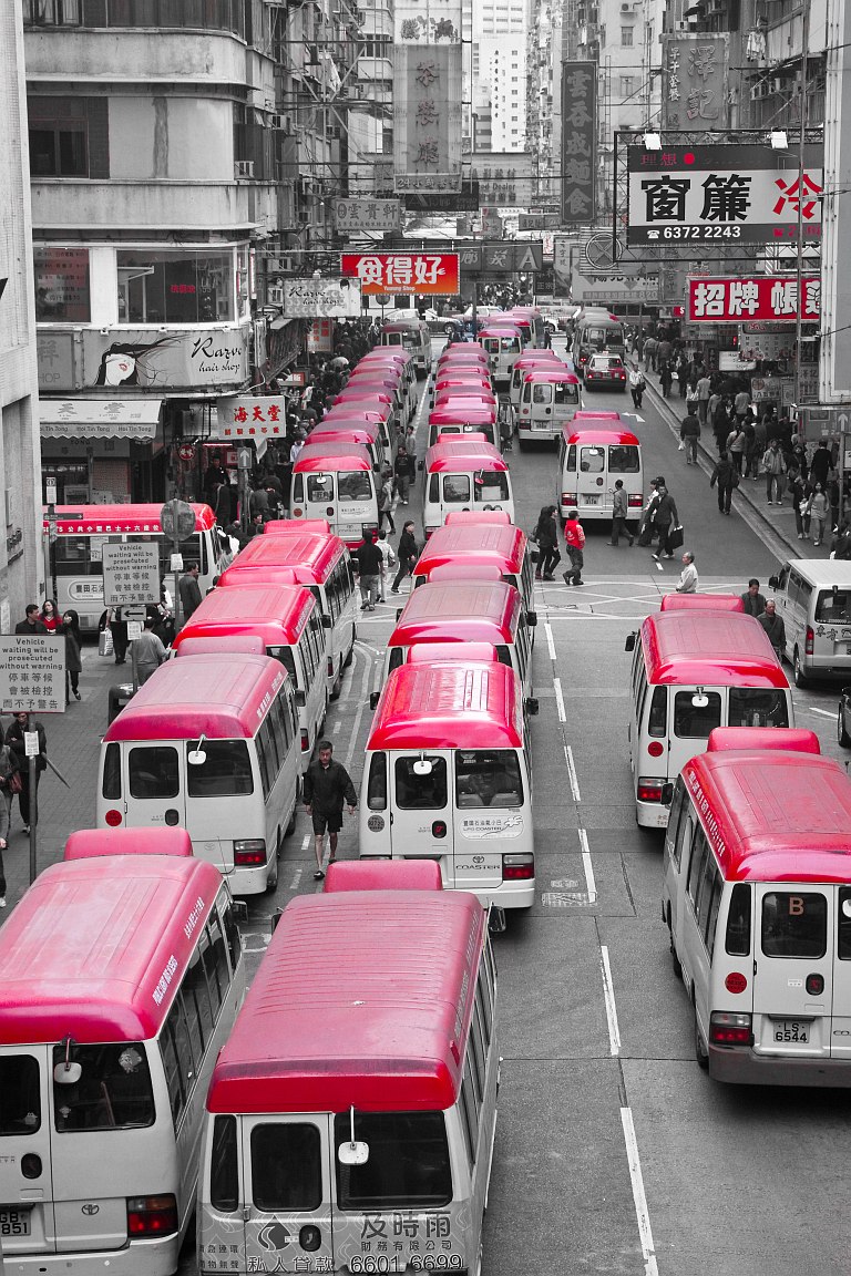 Red Mini Buses