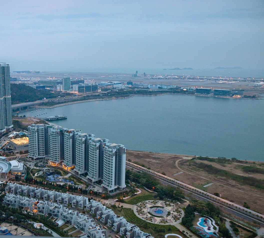 Hong Kong Airport from afar