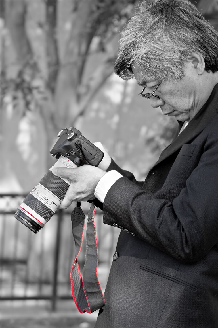 White Lens with Red Stripe