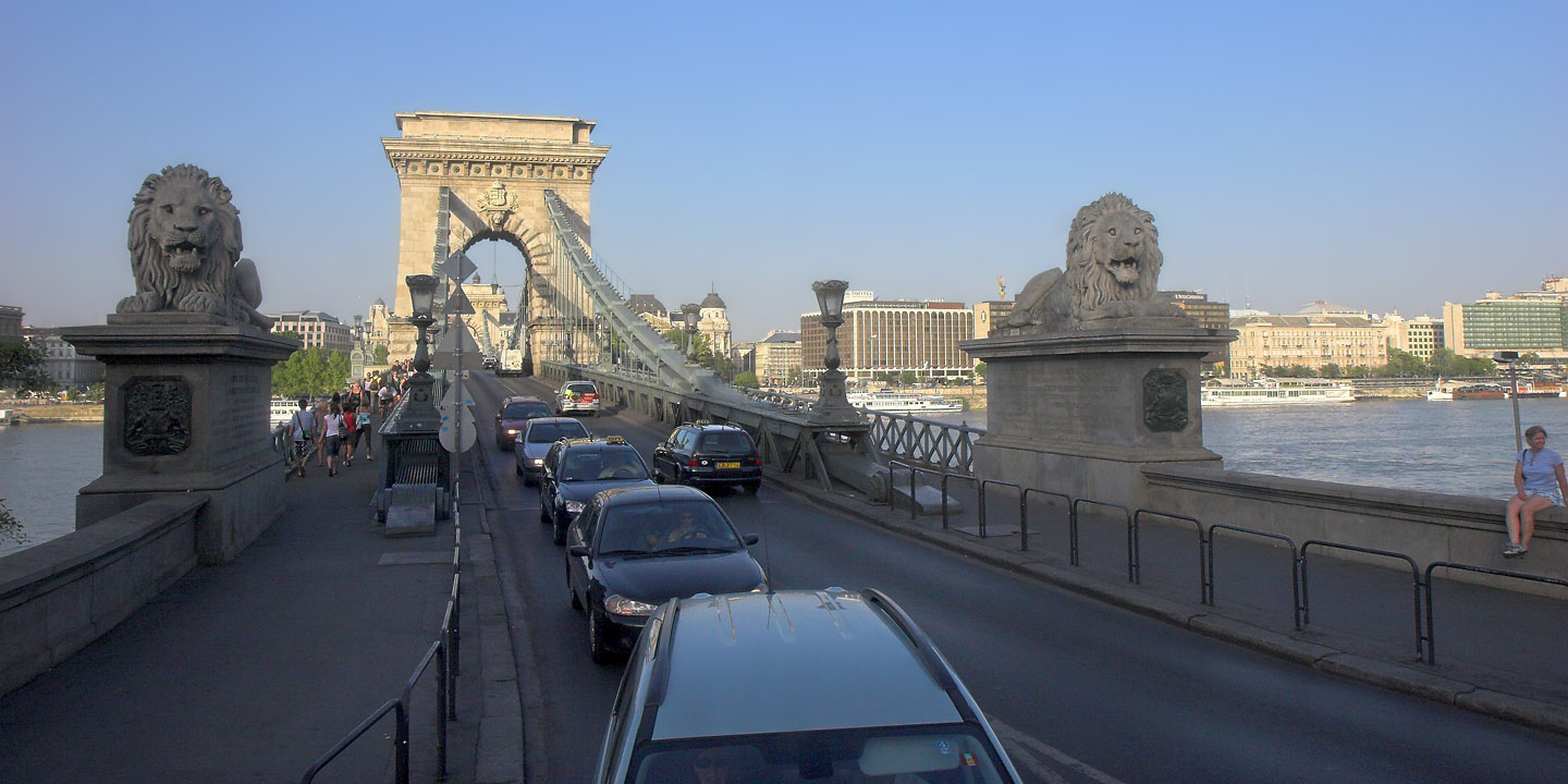 Lions of Szchenyi Chain Bridge