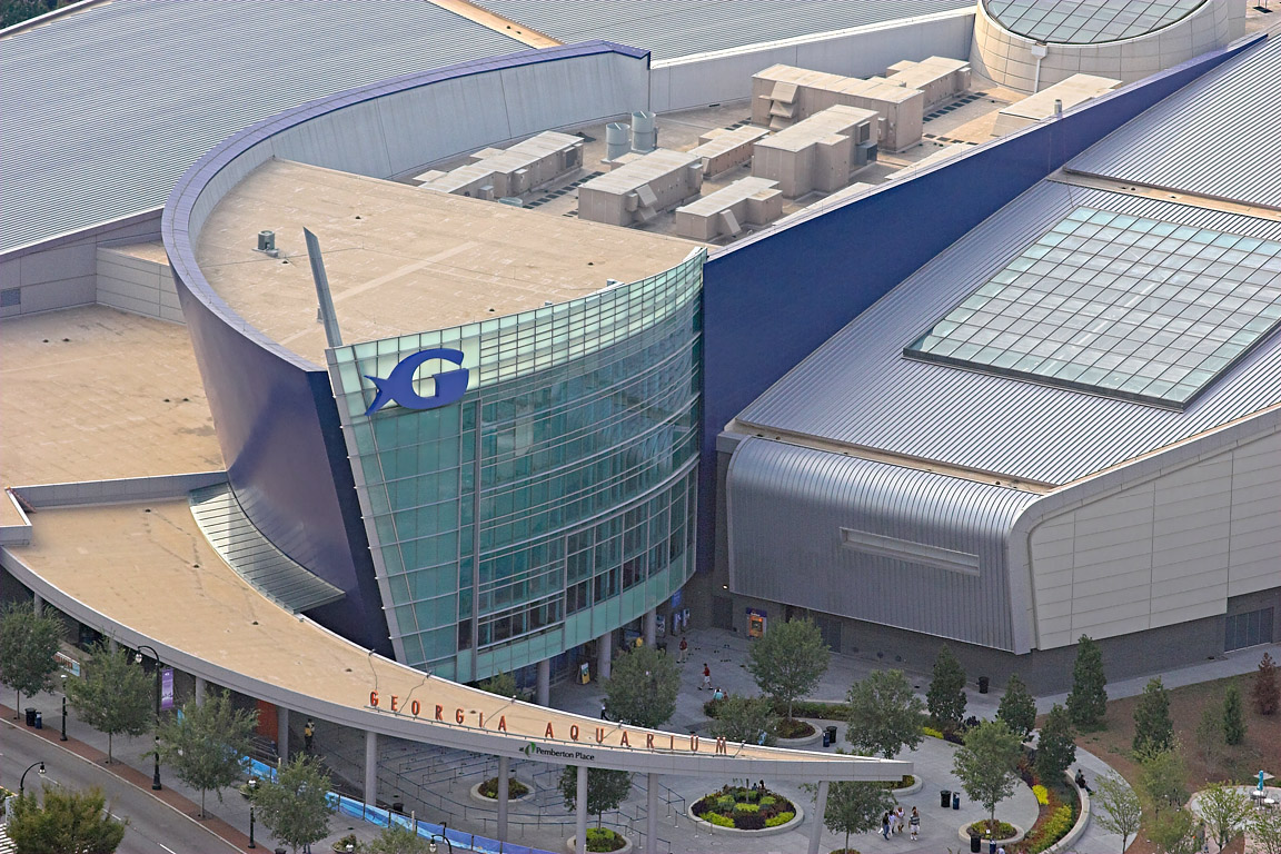 Georgia Aquarium from Above