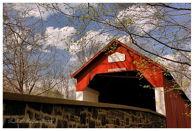 Spring Along Frankenfield Covered Bridge