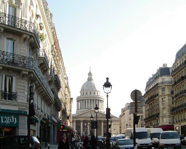 Pantheon as Seen from Rue Soufflot