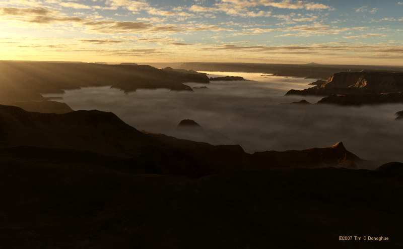 Low Clouds in Arizona Sunrise