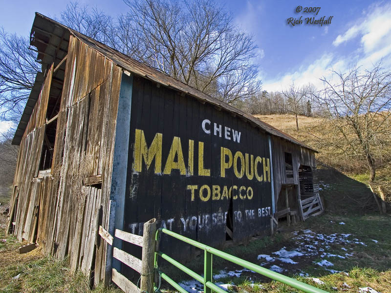 January 27, 2007  -  Mail Pouch Barn near Spencer, WV
