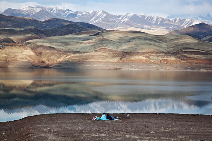 Lake of Taleghan Dam