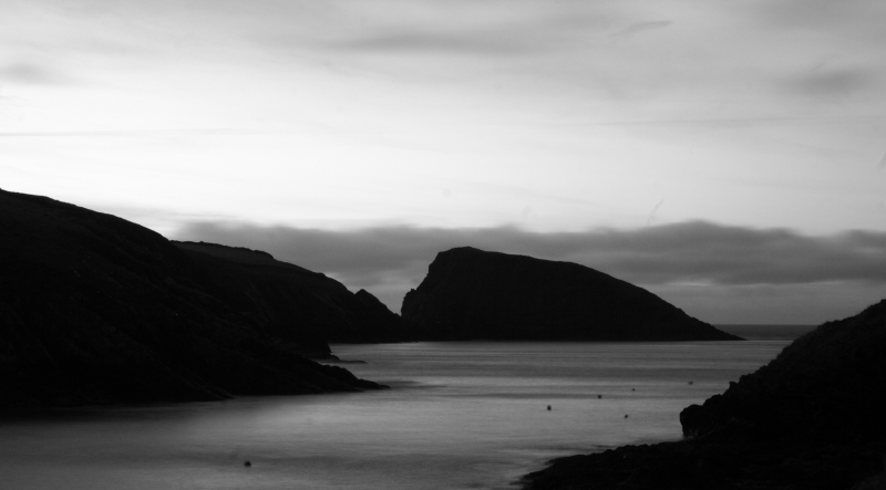 Gloomy dusk in Pembrokeshire