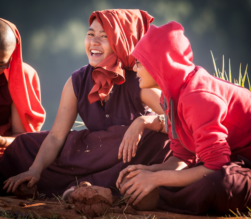 Nuns at the Punakha Monistary