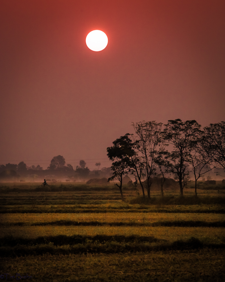 Sunset Near Chitwan National Park