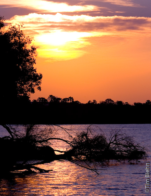 Sunset on the Zambizi River