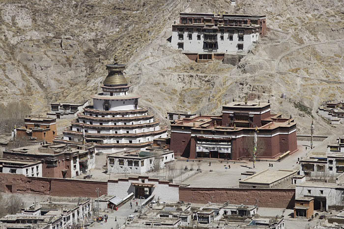 Pelkor Chde Monastery view from Dzong