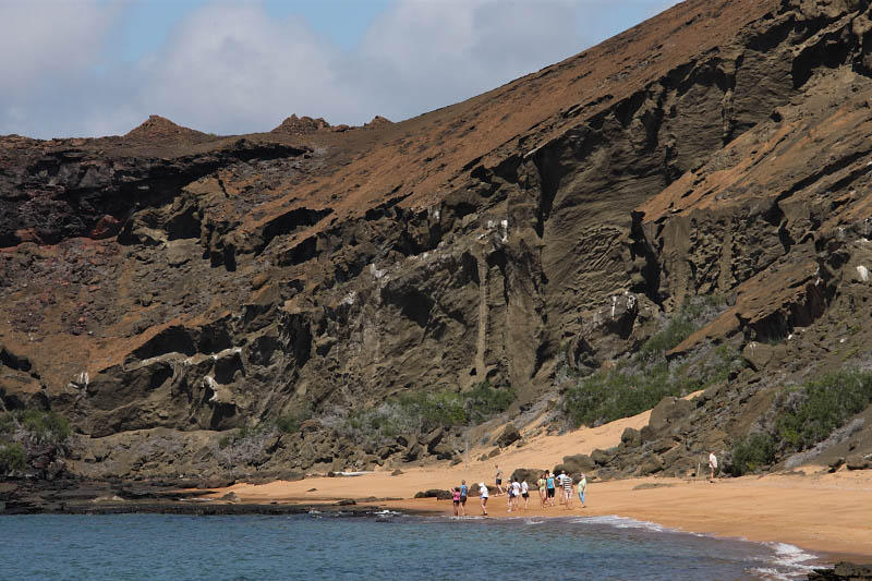 Beach at Bartolom Island