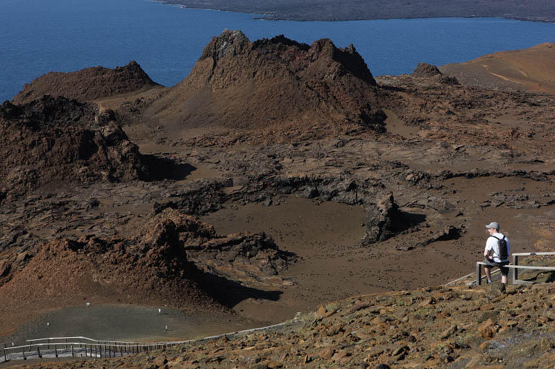 View from the summit of Bartolom Island