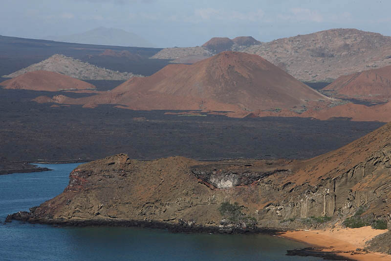 View from the summit of Bartolom Island