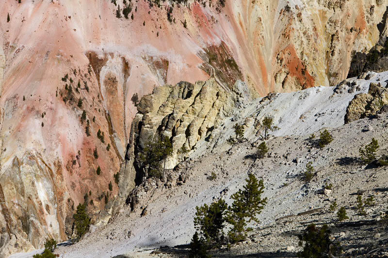 Canyon walls from Artist Point to Sublime Point