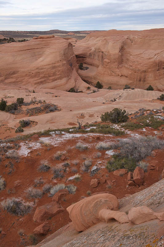 The end of the trail to Delicate Arch