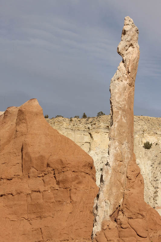 Spire at the end of the road
