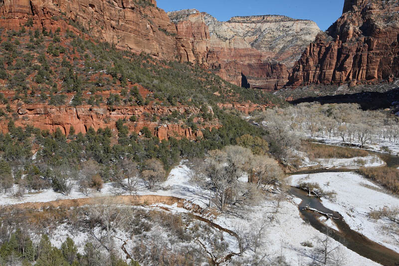 View from Emerald Pools Trails