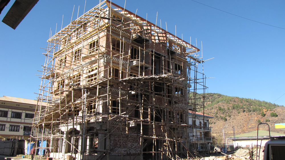 Scaffolding in Bhutan