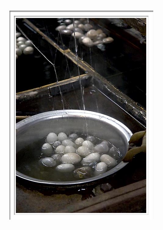 Silk Factory - Boiled cocoons