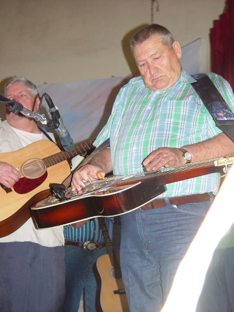 AND THE STEEL GUITAR MAN PLAYED EVERY SINGLE SONG AND CAME UP TO SHAKE MY HAND AT THE END.