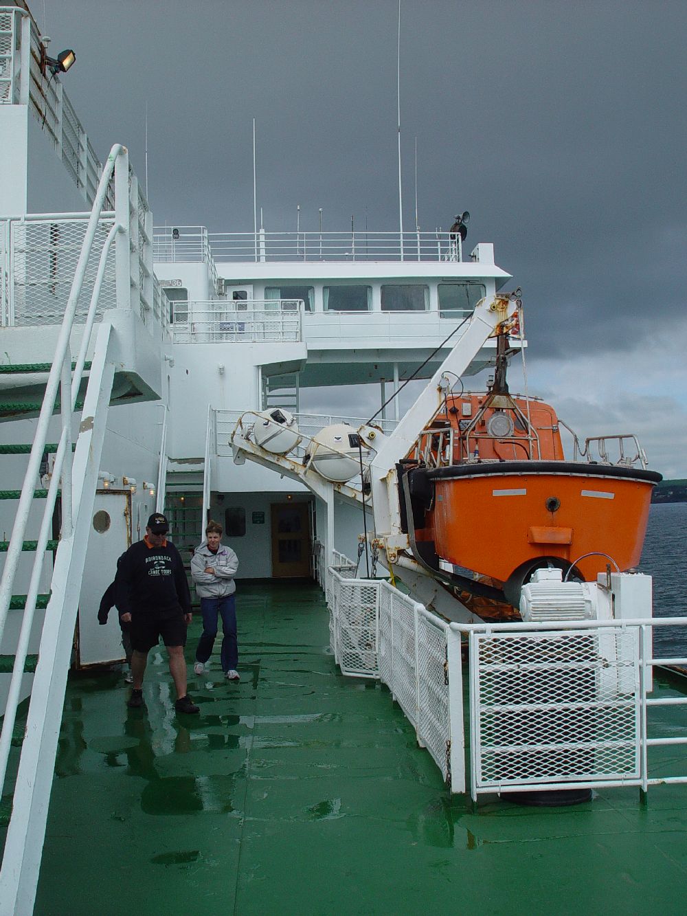 THE CARIBOU HAD A LOT OF LIFE BOATS......HUMMM