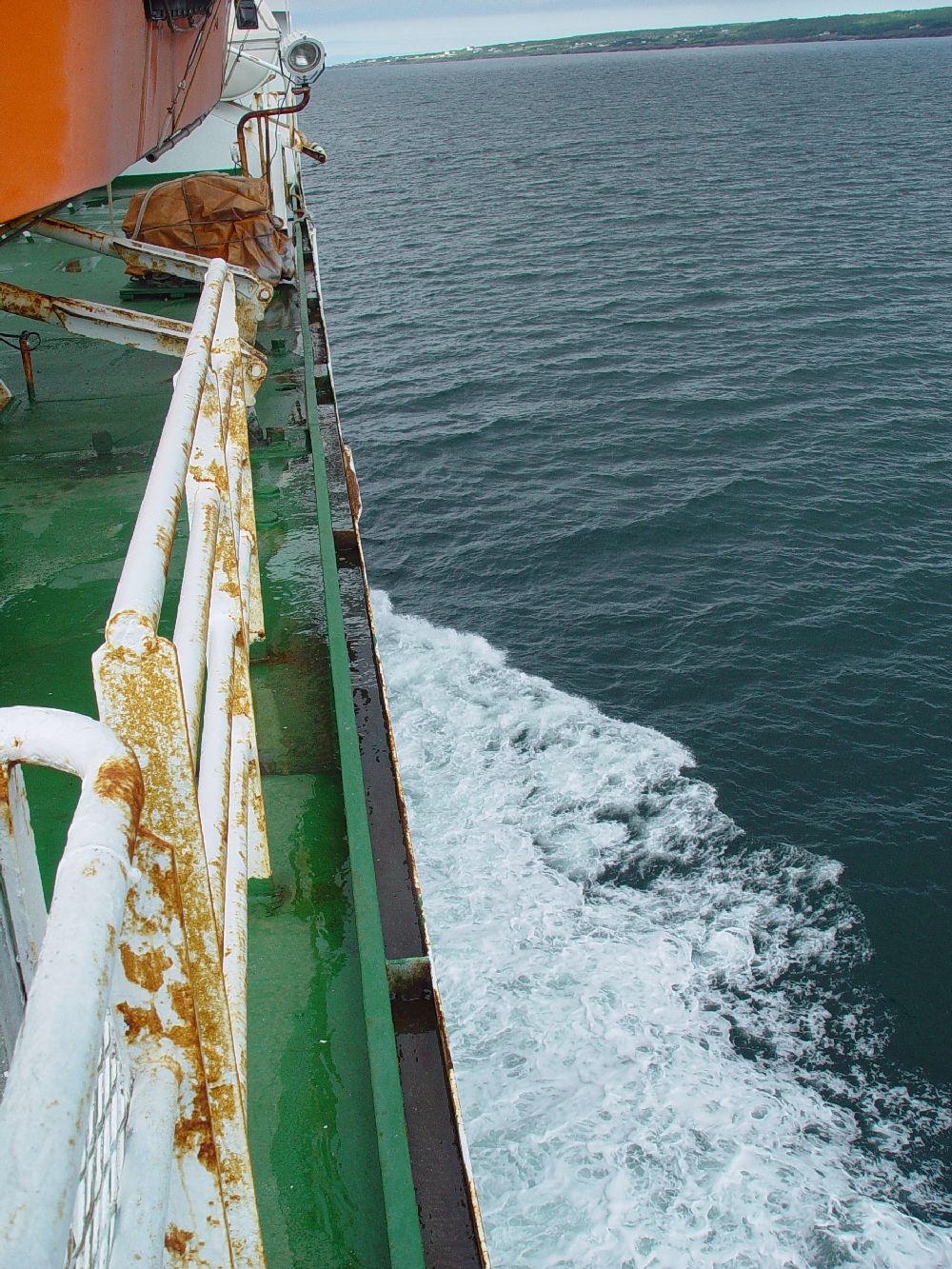 VIEW OF THE SHIP AS WE STEAMED TOWARD NEWFOUNDLAND