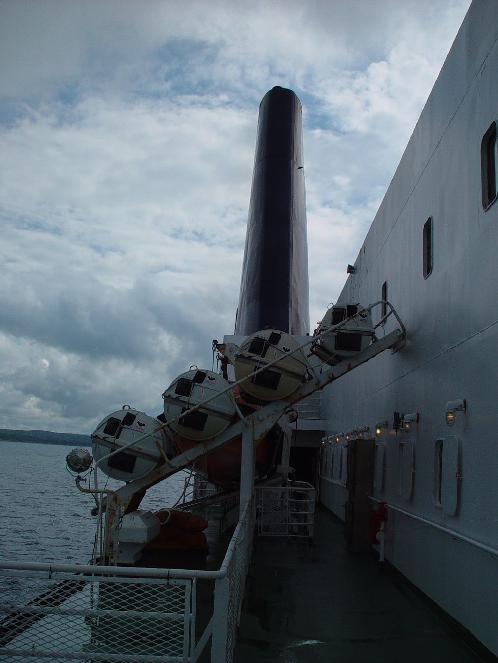 ONE OF THE STACKS FROM THE ENGINE ROOM
