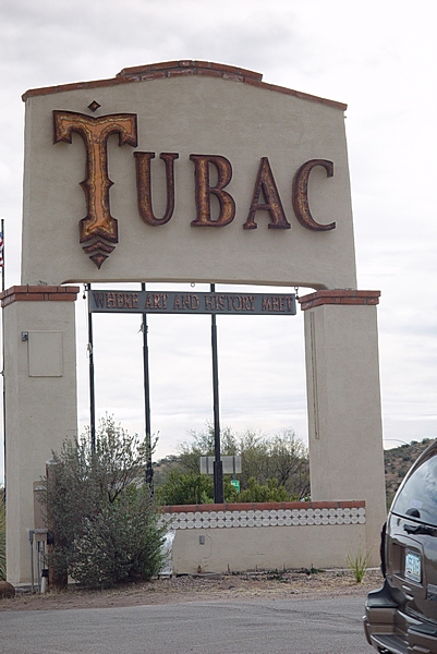 THE ARTIST COLONY OF TUBAC WAS A FEW MINUTES FROM OUR RV PARK
