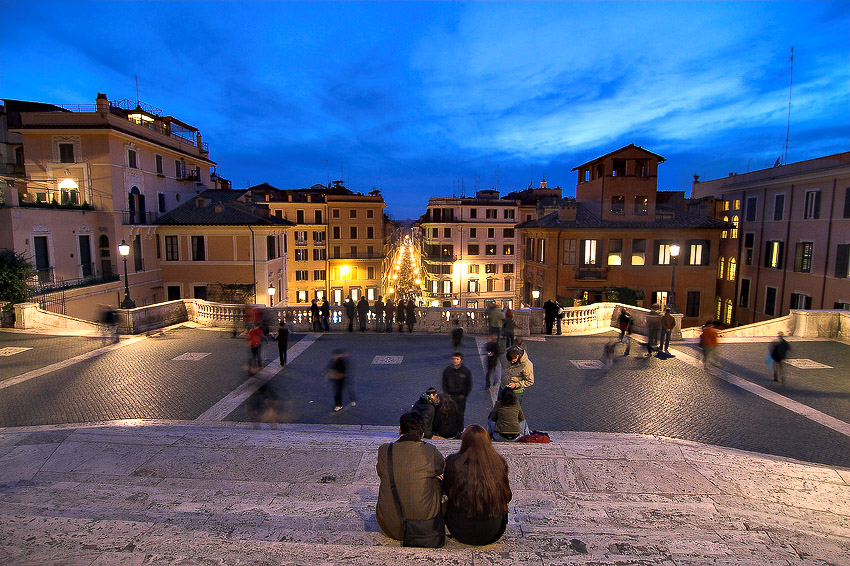 Piazza di Spagna -  Above  Spanish Steps. Rome
