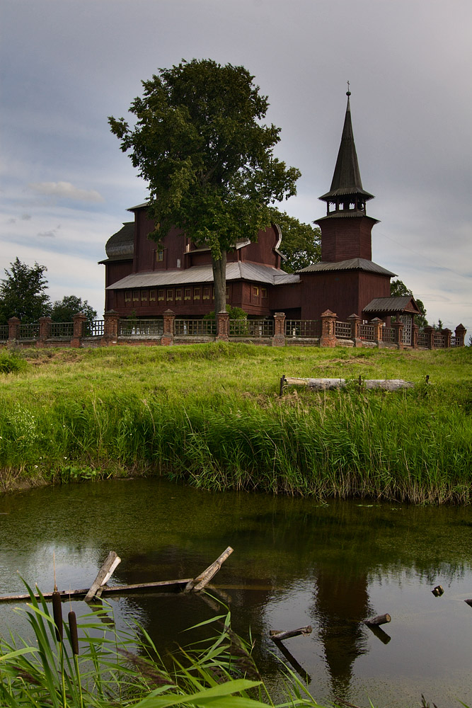St. John the Divine wooden church on Ishna river
