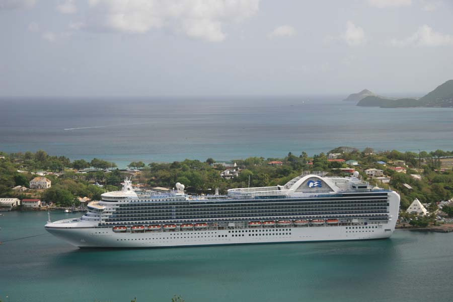 Crown Princess at St. Lucia