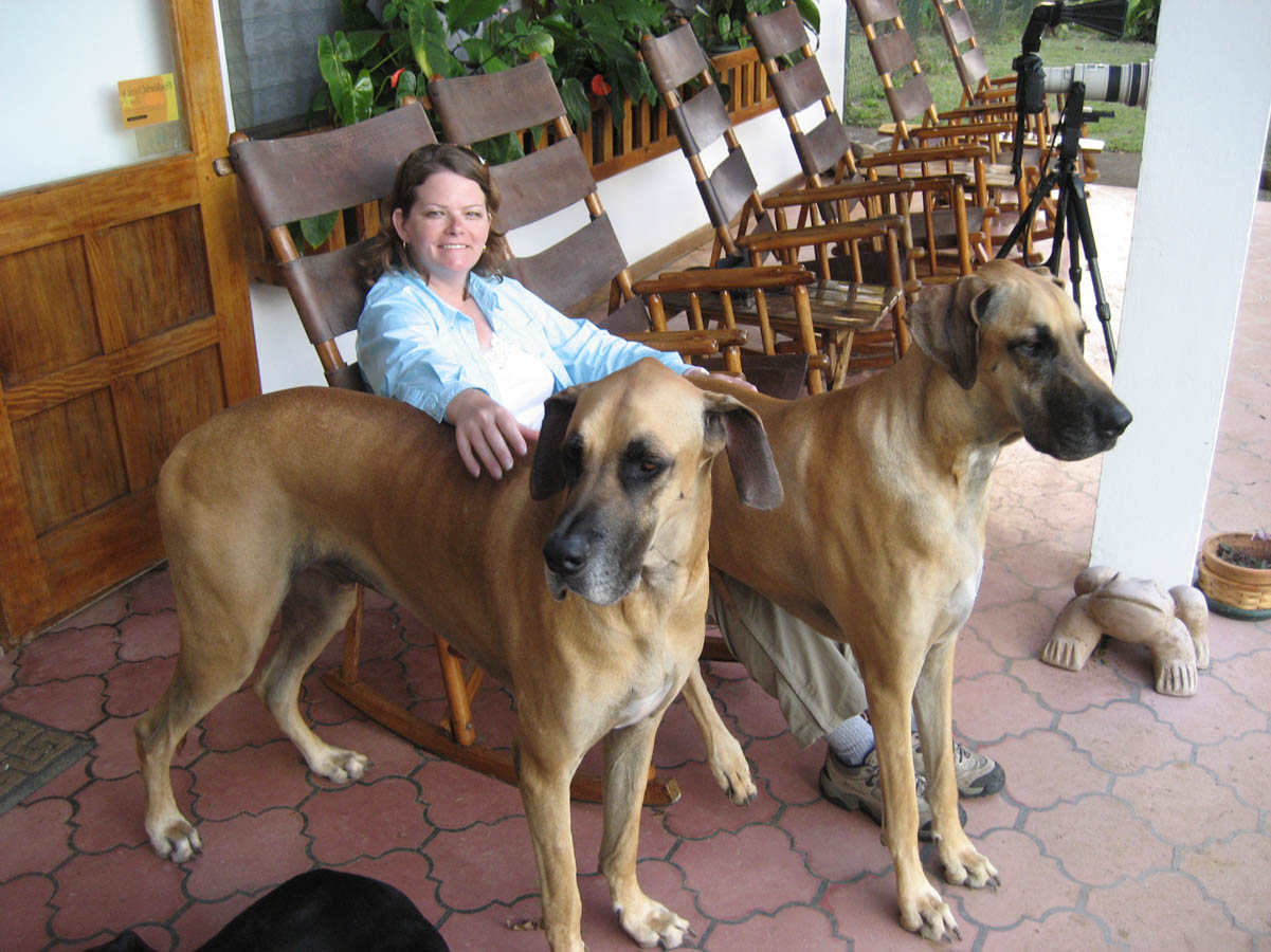 Angela with Marty and Muki