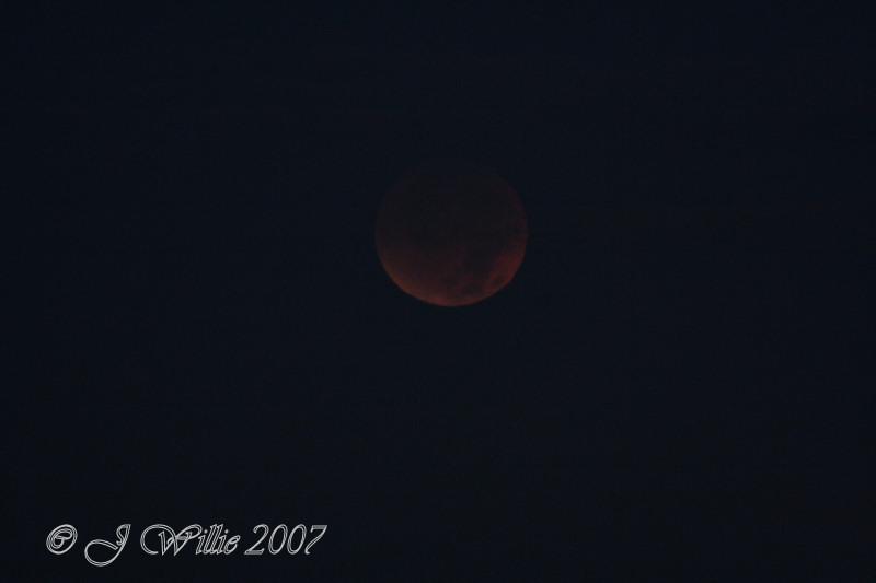 Lunar Eclipse:  August 28, 2007, 6:01 AM EDT