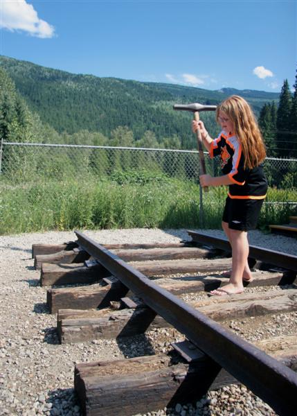 Amanda, The Last Spike, Revelstoke, BC