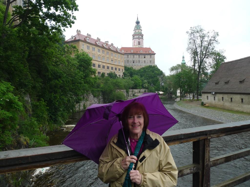Rainy Day in Cesky Krumlov, Czech Republic