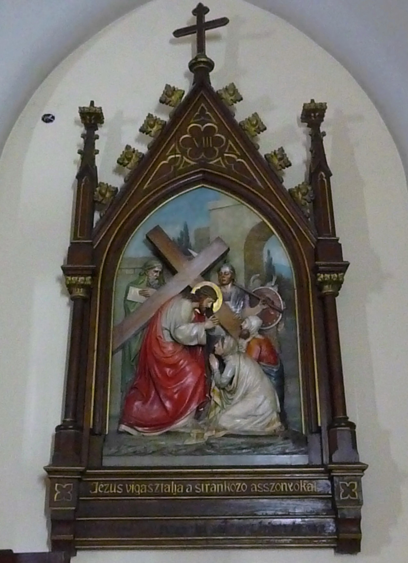 One of the Stations of the Cross in The Name of Mary Church in Novi Sad